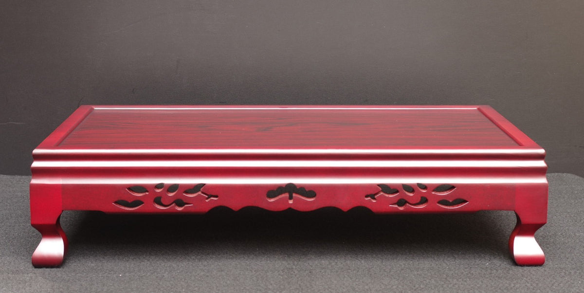 BONSAI Stand Table Rosewood Wood Rectangle Width 54.4cm (21.4in.)  Large w/ Box