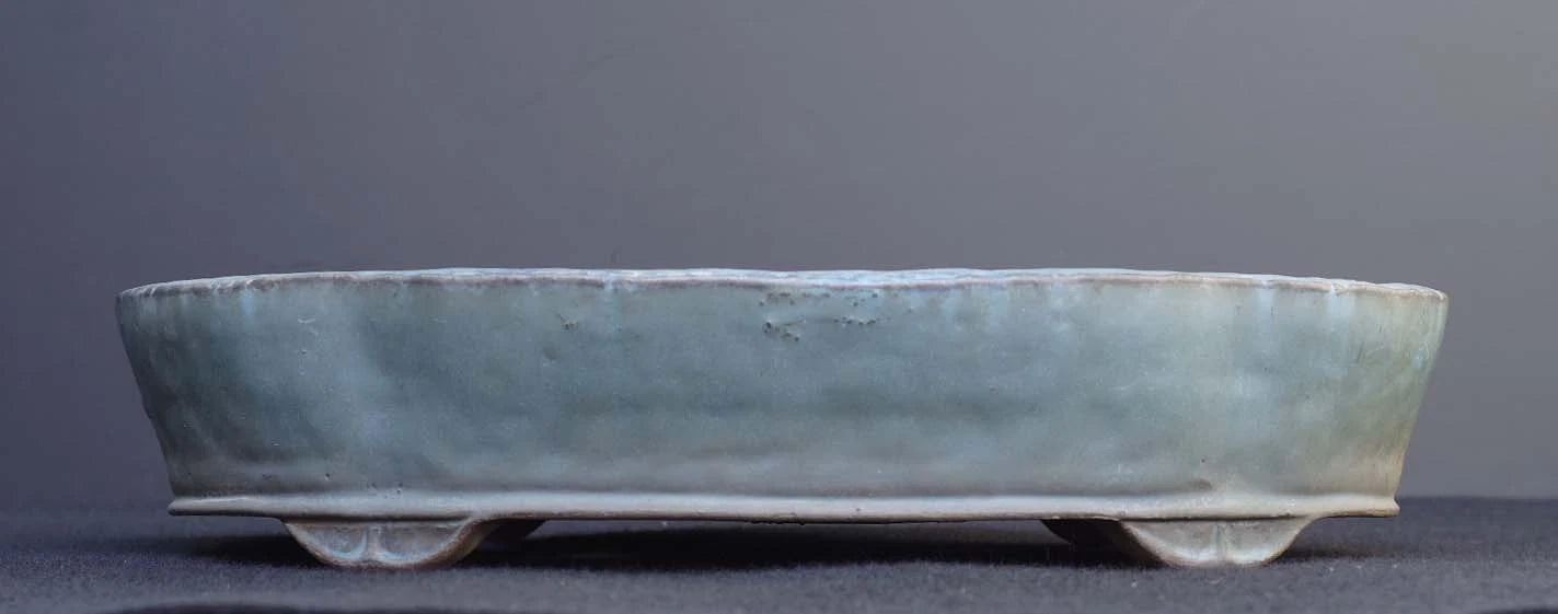 Bonsai Pot Tokoname Shuho Glazed Mokko Width 43.1 cm (16.97 in.) Large