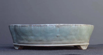 Bonsai Pot Tokoname Shuho Glazed Mokko Width 43.1 cm (16.97 in.) Large