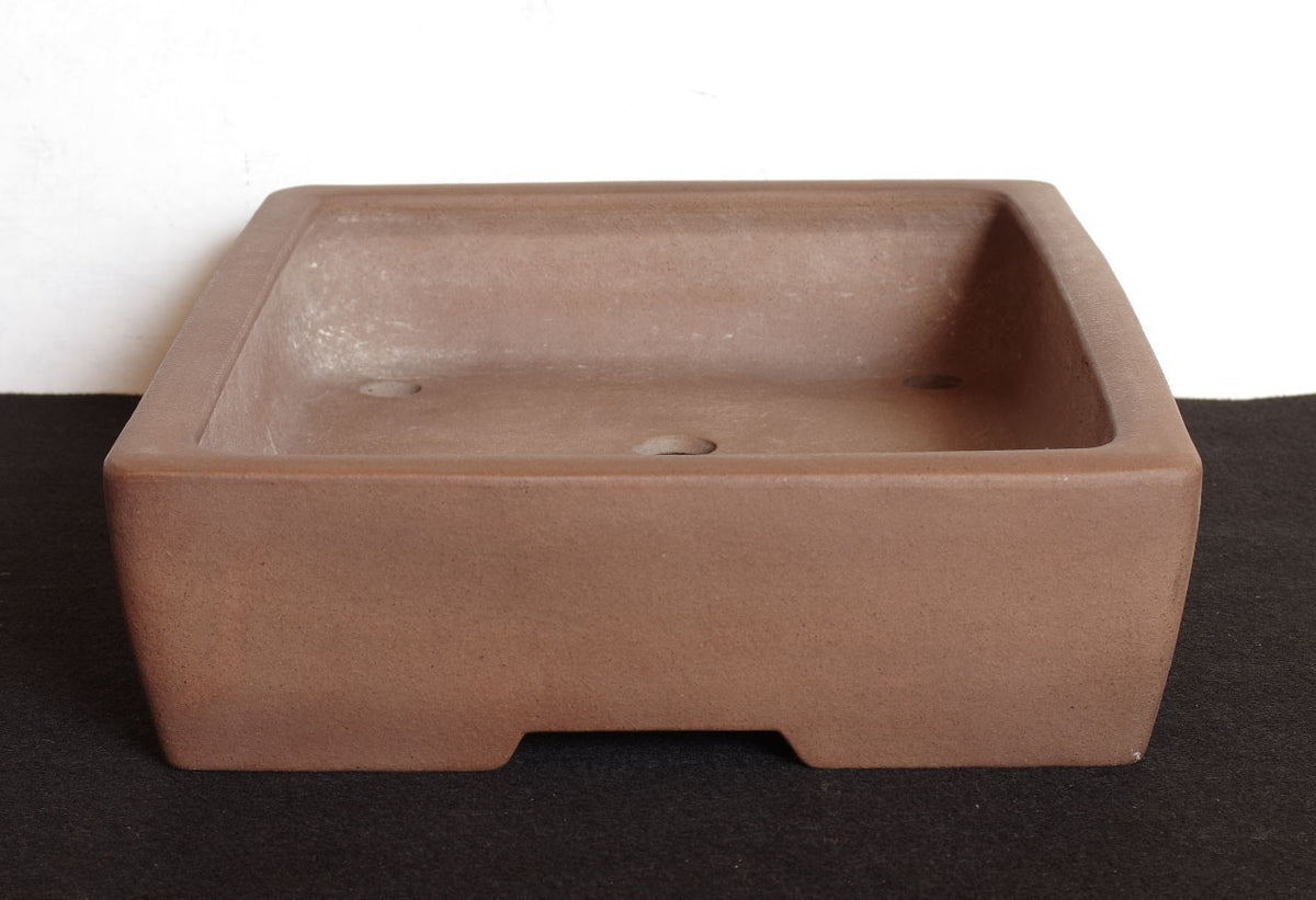 Bonsai Pot Tokoname Zenigo Unglazed Rectangular Width 40.5 cm (15.94 inches)