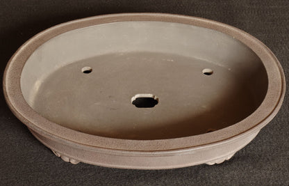 Bonsai Pot Tokoname Shibata Keizan Oval Width 39.9 cm (15.71 inches)