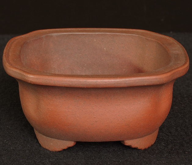Tokoname Bonsai Pot Zenigo Unglazed MOKKO Width 18.0 cm (7.09 in) w/Tracking