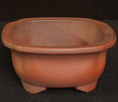 Tokoname Bonsai Pot Zenigo Unglazed MOKKO Width 18.0 cm (7.09 in) w/Tracking