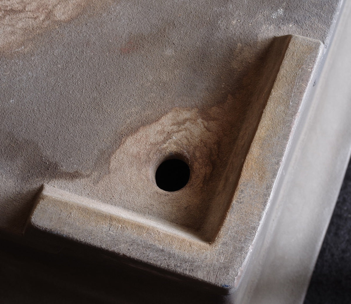 Bonsai Pot  Large Vtg Unglazed Rectangular Width 46.2 cm (18.19 inches)