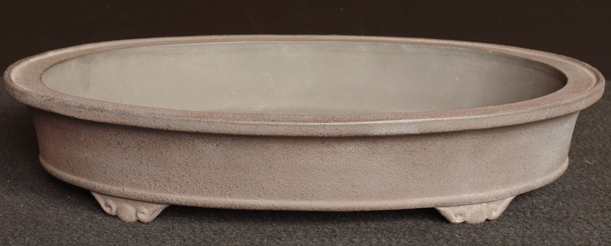 Bonsai Pot Tokoname Shibata Keizan Oval Width 39.9 cm (15.71 inches)
