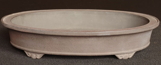 Bonsai Pot Tokoname Shibata Keizan Oval Width 39.9 cm (15.71 inches)