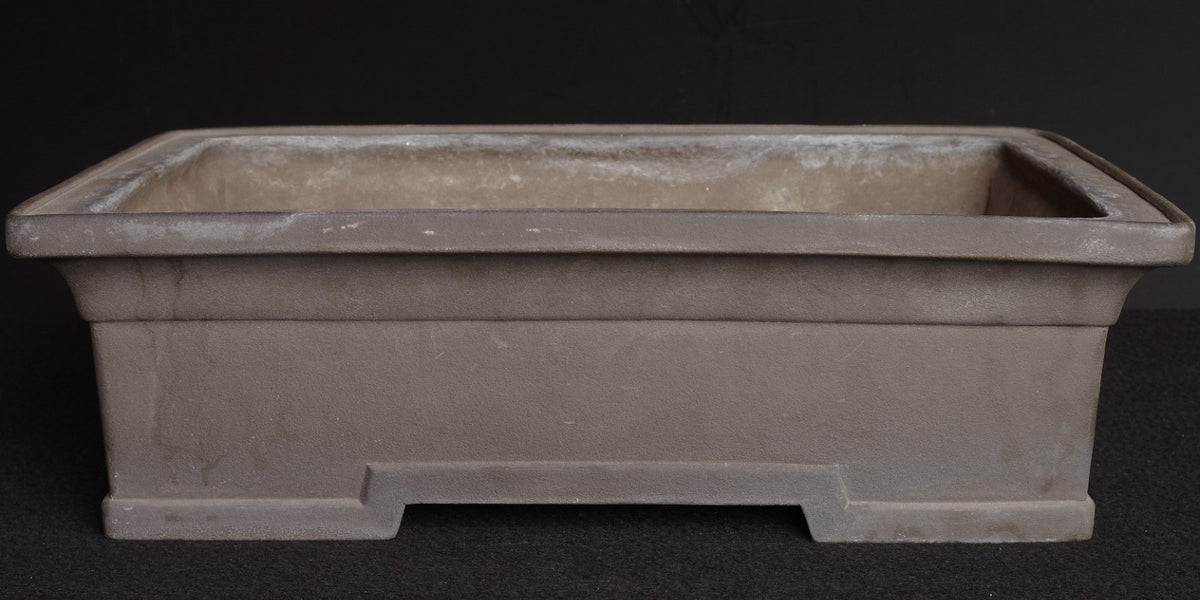 Bonsai Pot Large Vtg Unglazed Rectangular Width 46.2 cm (18.19 inches)