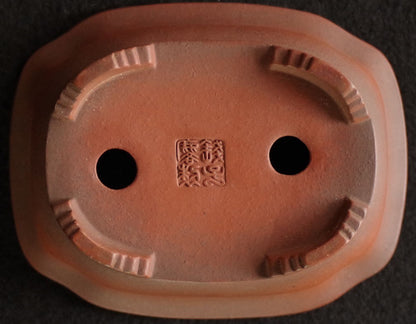 Tokoname Bonsai Pot Zenigo Unglazed MOKKO Width 18.0 cm (7.09 in) w/Tracking
